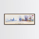 Kortrijk Belgium Travel Print Wall Art, Panoramic City Art, Travel Art, Wall Decor, Vacation Gift, Framed Canvas Print Or Metal Art