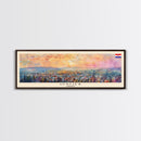 Osijek Croatia Travel Print Wall Art, Panoramic City Art, Travel Art, Wall Decor, Vacation Gift, Framed Canvas Print Or Metal Art
