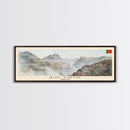 Rio Tinto Panoramic Travel Poster, Framed Canvas Print or Metal Wall Art, Travel Art, Home Decor, Panoramic Painting, Midcentury Art