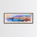 Santa Cruz Tenerife Spain Wall Art, Panoramic Travel Poster, Panoramic Framed Canvas Print, City Wall Art, Wall Hanging Home Decor, Travel Art