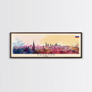 Saransk Russia Panoramic Travel Poster, Framed Canvas Print or Metal Wall Art, Travel Art, Home Decor, Panoramic Painting, Midcentury Art
