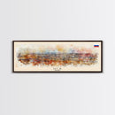 Ufa Russia Wall Art, Panoramic Travel Poster, Panoramic Framed Canvas Print, City Wall Art, Wall Hanging Home Decor, Travel Art