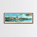 Borås Sweden Travel Art, City Art, Framed Canvas Print or Metal Wall Art, Europe Travel Poster, Panoramic Wall Art, Extra Wide Wall Art