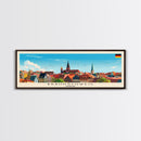 Braunschweig Germany Travel Art, City Art, Framed Canvas Print or Metal Wall Art, Europe Travel Poster, Panoramic Wall Art, Extra Wide Wall Art