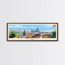 Burgos Spain Wall Art, Panoramic Travel Poster, Panoramic Framed Canvas Print, City Wall Art, Wall Hanging Home Decor, Travel Art