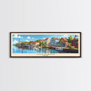 Joensuu Finland Wall Art, Panoramic Travel Poster, Panoramic Framed Canvas Print, City Wall Art, Wall Hanging Home Decor, Travel Art