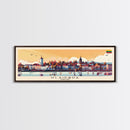 Klaipda Lithuania Wall Art, Panoramic Travel Poster, Panoramic Framed Canvas Print, City Wall Art, Wall Hanging Home Decor, Travel Art