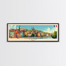 Lyon France Travel Print Wall Art, Panoramic City Art, Travel Art, Wall Decor, Vacation Gift, Framed Canvas Print Or Metal Art