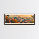 Nimes France Travel Art, City Art, Framed Canvas Print or Metal Wall Art, Europe Travel Poster, Panoramic Wall Art, Extra Wide Wall Art