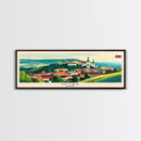 Nitra Slovakia Wall Art, Panoramic Travel Poster, Panoramic Framed Canvas Print, City Wall Art, Wall Hanging Home Decor, Travel Art