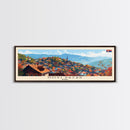 Novi Pazar Serbia Travel Print Wall Art, Panoramic City Art, Travel Art, Wall Decor, Vacation Gift, Framed Canvas Print Or Metal Art