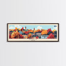 Oulu Finland Travel Print Wall Art, Panoramic City Art, Travel Art, Wall Decor, Vacation Gift, Framed Canvas Print Or Metal Art