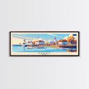Parnu Estonia Travel Print Wall Art, Panoramic City Art, Travel Art, Wall Decor, Vacation Gift, Framed Canvas Print Or Metal Art
