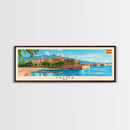 Palma Spain Travel Art, City Art, Framed Canvas Print or Metal Wall Art, Europe Travel Poster, Panoramic Wall Art, Extra Wide Wall Art