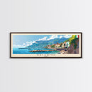 Salerno Italy Travel Art, City Art, Framed Canvas Print or Metal Wall Art, Europe Travel Poster, Panoramic Wall Art, Extra Wide Wall Art