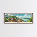 Tatabanya Hungary Travel Print Wall Art, Panoramic City Art, Travel Art, Wall Decor, Vacation Gift, Framed Canvas Print Or Metal Art