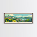 Tomsk Russia Wall Art, Panoramic Travel Poster, Panoramic Framed Canvas Print, City Wall Art, Wall Hanging Home Decor, Travel Art
