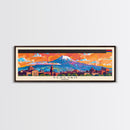 Yerevan Armenia Travel Art, City Art, Framed Canvas Print or Metal Wall Art, Europe Travel Poster, Panoramic Wall Art, Extra Wide Wall Art