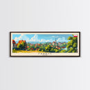 Zabrze Poland Wall Art, Panoramic Travel Poster, Panoramic Framed Canvas Print, City Wall Art, Wall Hanging Home Decor, Travel Art
