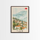 Serene Elazığ, Turkey Framed Canvas Print. Picturesque Wall Art for Living Room or Bedroom Decor, Beautiful Travel Poster.
