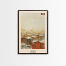 Iasi Romania Winter Scene Art Print, Stunning Canvas Print for Seasonal Home Decor, Travel Poster for Living Room Wall Art, Romanian Cityscape
