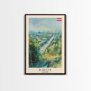 Kirov Russia Winter Landscape, Framed Canvas Print, Travel Poster, Wall Art, Home Decor, Living Room Decoration, Russian Urban Art