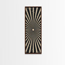 Black and White Sun Burst Art Deco Inspired Framed Canvas Print, Wall Art, Office or Mancave Wall Art