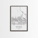 Fontana Street Map, California Map, City Map Art, Minimalist Art, Wall Art, Canvas Print, Unique Wall Art, Travel Décor, Travel Gift For Men