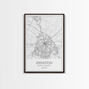 Lexington Street Map, Kentucky Map, City Map Art, Modern Wall Art, Wall Art, Canvas Print, Living Room Art, Travel Print, Pilot Gifts