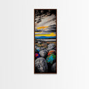 Vibrant Sunset Landscape Framed Canvas Print Joshua Tree Art Lake Tahoe Art Rustic Wall Art Southwest Wall Art Extra Wide Art