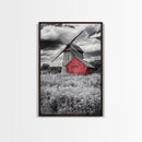Windmill, Rustic Farm Art, Windmill Wall Art, Farmhouse Art, Minimalist Art, Rustic Decor, Wabi Sabi Art, Canvas Print, Gift Idea