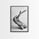 Driftwood Sculpture, wabi sabi art, rustic decor, minimalist art, botanical prints, farmhouse art, framed canvas print, living room art