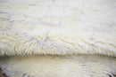 Handmade Ivory Moroccan Wool Area Rug 4x6 Feet - Geometric Pattern Design