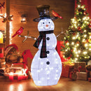 4.2 Feet Lighted Snowman and Redbirds Christmas Decoration by LJGDeals