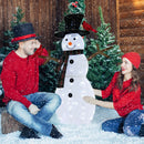 4.2 Feet Lighted Snowman and Redbirds Christmas Decoration by DirectDeals