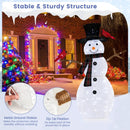 4.2 Feet Lighted Snowman and Redbirds Christmas Decoration by LJGDeals
