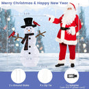 4.2 Feet Lighted Snowman and Redbirds Christmas Decoration by DirectDeals