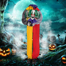 4.5FT Grins Animatronic Clown with Pre-Recorded Phrases and LED Eyes by LJGDeals