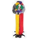 4.5FT Grins Animatronic Clown with Pre-Recorded Phrases and LED Eyes by LJGDeals