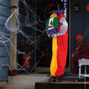 4.5FT Grins Animatronic Clown with Pre-Recorded Phrases and LED Eyes by DirectDeals