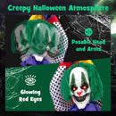 4.5FT Grins Animatronic Clown with Pre-Recorded Phrases and LED Eyes by DirectDeals