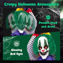 4.5FT Grins Animatronic Clown with Pre-Recorded Phrases and LED Eyes by LJGDeals