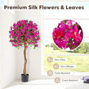 4.5 Feet Artificial Azalea Tree with Cement Pot by LJGDeals