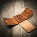 Badge Trifold Wallet by Bull Sheath Leather