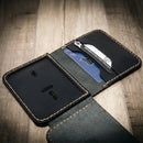 Minimalist Badge Wallet by Bull Sheath Leather