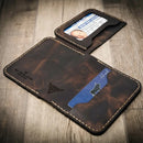 Minimalist Badge Wallet by Bull Sheath Leather