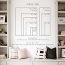 Clear Acrylic Los Angeles City Street Map