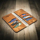 The Houstonian Long Wallet by Bull Sheath Leather