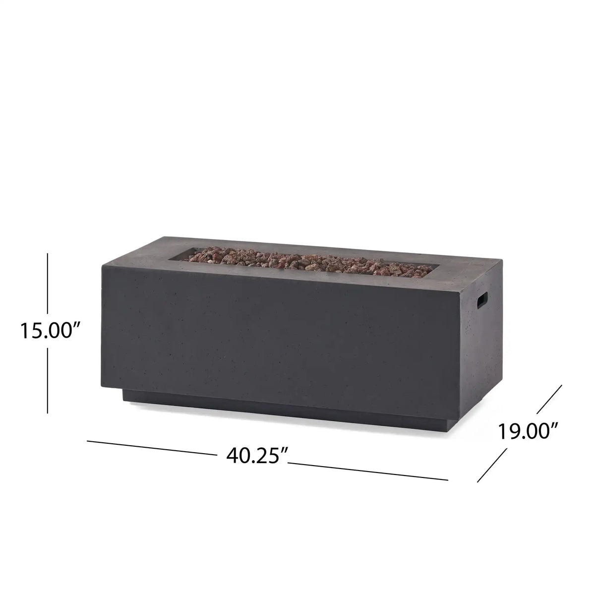 Contemporary Outdoor 40,000 Btu Propane Fire Pit, photo 8 of 8