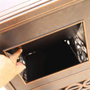 40" Outdoor Double Bucket Cast Aluminum Commercial Trash Can With Ashtray (SAK49250)